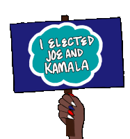 I Elected Joe And Kamala Protest Sign Sticker - I Elected Joe And Kamala Protest Sign Joe And Kamala Stickers