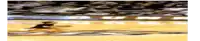 a blurred image of a basketball court with a sign that says u on it
