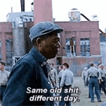 Same Old Shit Shawshank Redemption GIF - Same Old Shit Shawshank Redemption Morgan Freeman GIFs