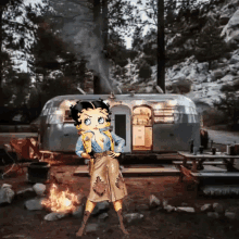 Betty Boop Camping GIF - Betty Boop Camping Campfire GIFs