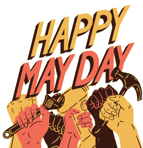 Happy May Day Womens Rights Sticker - Happy May Day Womens Rights Fight The Power Stickers