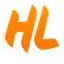 the letter h is orange and the letter l is orange .