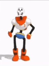 papyrus from undertale is dancing in a video game .