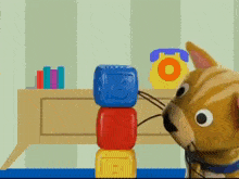 Baby Einstein Cat GIF - Baby Einstein Cat Toy Blocks GIFs