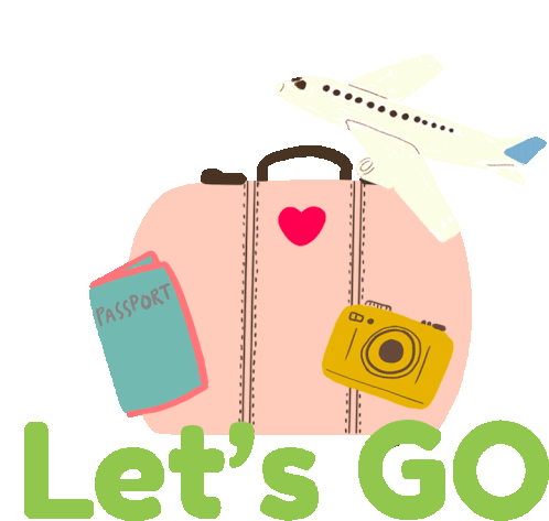 Travel Lets Go Sticker - Travel Lets Go Summer Stickers