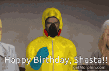 shasta happy birthday confetti hazmat suit