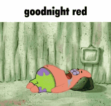 Goodnight Red Red GIF - Goodnight Red Red Red Goodnight GIFs