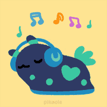 Listening To Music Nudibranch GIF - Listening To Music Nudibranch Pikaole GIFs