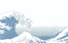 The Great Wave Off Kanagawa Wave GIF - The Great Wave Off Kanagawa Wave Rough Seas GIFs