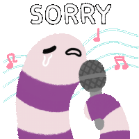 Sorry Singing Sticker - Sorry Singing Crying Stickers