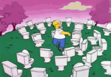 Land Of Toilets GIF - Simpsons Homer Bathroom GIFs