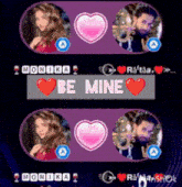 a screenshot of a video game that says be mine on it
