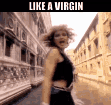 Like A Virgin Madonna GIF - Like A Virgin Madonna 80s Music GIFs