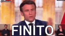 Macron Finito GIF - Macron Finito Testiboule GIFs