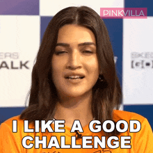 I Like A Good Challenge Kriti Sanon GIF - I Like A Good Challenge Kriti Sanon Pinkvilla GIFs