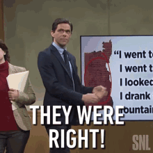They Were Right Mikey Day GIF - They Were Right Mikey Day Saturday Night Live GIFs