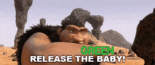 Croods Green Baby GIF - Croods Green Baby Vile Creature GIFs
