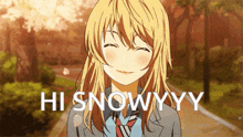 Hi Snowy Kaori GIF - Hi Snowy Kaori Hello Snowy GIFs