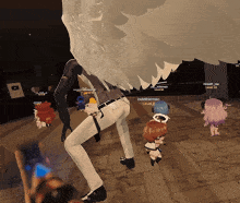 a group of people are playing a video game and one of their names is indelbiemio