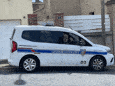 a white van with the word police municipale on the side