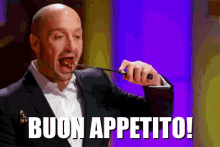 Buon Appetito Masterchef Italia Joe Bastianich Assaggia Buono Cibo Pappa Pranzo Cena GIF - Taste Food Chef GIFs