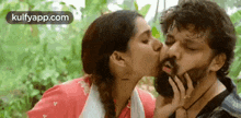 Rashmi In Bommablockbuster Movie.Gif GIF - Rashmi In Bommablockbuster Movie Kiss Lip Kiss GIFs