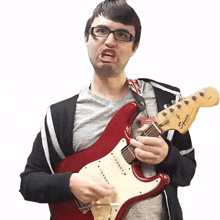 pretend playing a guitar steve terreberry imaginary guitar electric playing fake playing an electric guitar