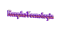 a purple and yellow logo for renphotecnologia is on a white background