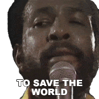 To Save The World Marvin Gaye Sticker - To Save The World Marvin Gaye Whats Going On Song Stickers