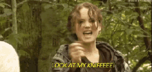 Look At My Knife! GIF - Knife Jennifer Lawrence Hunger Games GIFs