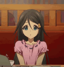 anime smile reina izumi cute blush