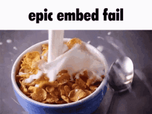 Epic Embed Fail Cereal GIF