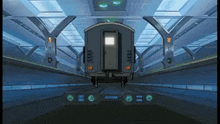a cartoon drawing of a train with the letters mm on the back of it