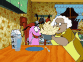 Courage The Cowardly Dog GIF - Courage The Cowardly Dog Dumplings GIFs