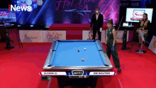 a pool table with the name silviana on it