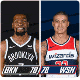 Brooklyn Nets (78) Vs. Washington Wizards (78) Third-fourth Period Break GIF - Nba Basketball Nba 2021 GIFs