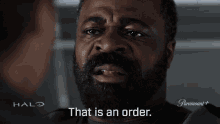 That Is An Order Captain Jacob Keyes GIF - That Is An Order Captain Jacob Keyes Halo GIFs