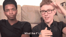 The Reaction When You Put Harry Styles Last. GIF - Kingsley Tyler Oakley What The Fuck GIFs