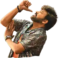 a man with a beard is wearing a sequined shirt and a ring