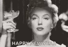 Happy New Year Marilyn Monroe GIF - Happy New Year Marilyn Monroe Cheers GIFs