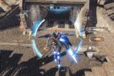 a screenshot of a video game shows a robot being controlled by prisma