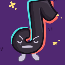 a cartoon drawing of the letter j with a face