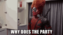 Party In The Kitchen Dragpool GIF - Party In The Kitchen Dragpool Deadpool GIFs