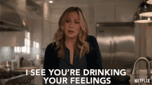 I See Youre Drinking Your Feelings Christina Applegate GIF