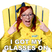 I Got My Glasses On Emma Wiggle Sticker - I Got My Glasses On Emma Wiggle The Wiggles Stickers