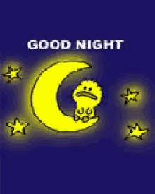 Good Night Moon GIF - Good Night Moon Greeting GIFs