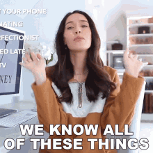 We Know All Of These Things Shea Whitney GIF - We Know All Of These Things Shea Whitney We All Know It GIFs
