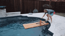Sinking In The Pool Scott And Camber GIF - Sinking In The Pool Scott And Camber Diy Boat GIFs