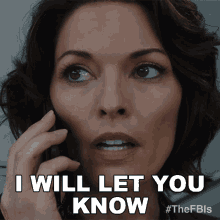 I Will Let You Know Isobel Castille GIF - I Will Let You Know Isobel Castille Fbi GIFs