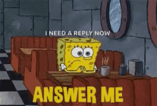 Spongebob Answer Me GIF - Spongebob Answer Me Reply GIFs